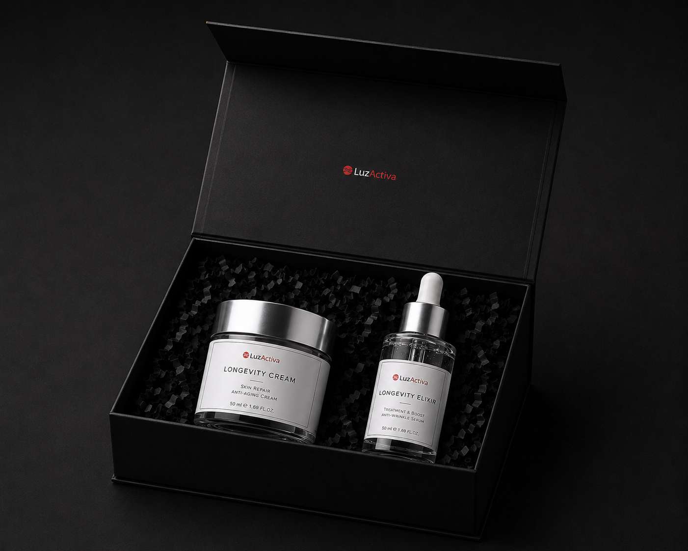 Pack Longevidad | Crema + Sérum Facial Antiedad Natural